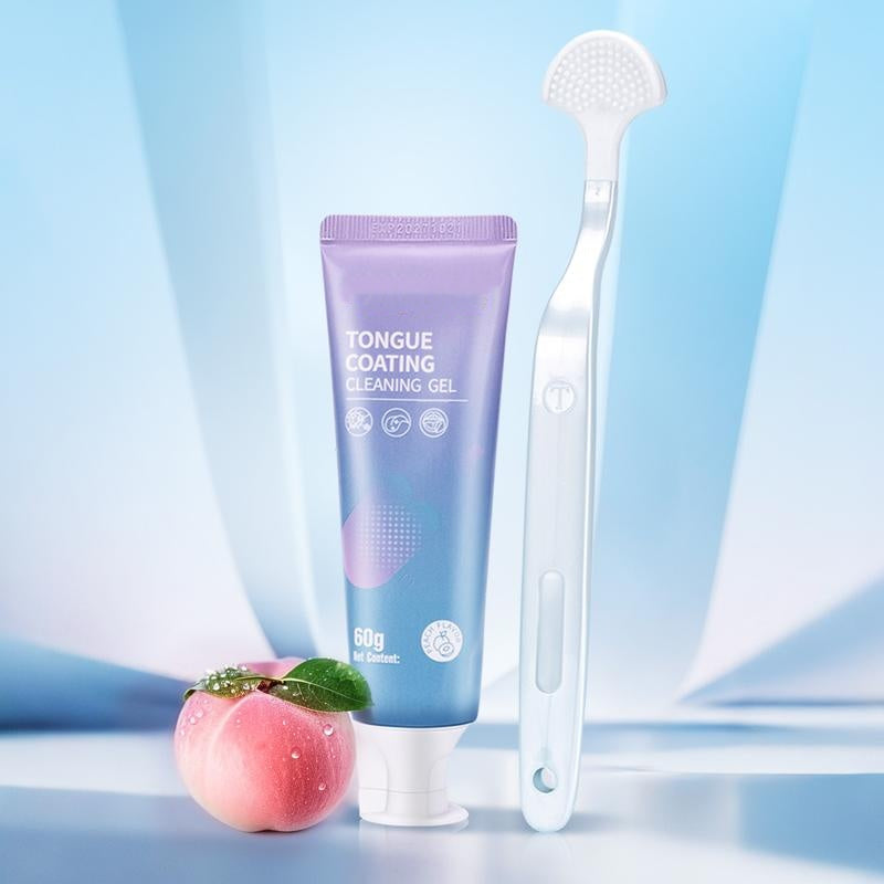 Tongue Cleaning Gel & Brush Set – Fresh Breath, Gentle Oral Care, Deep Tongue Cleaning