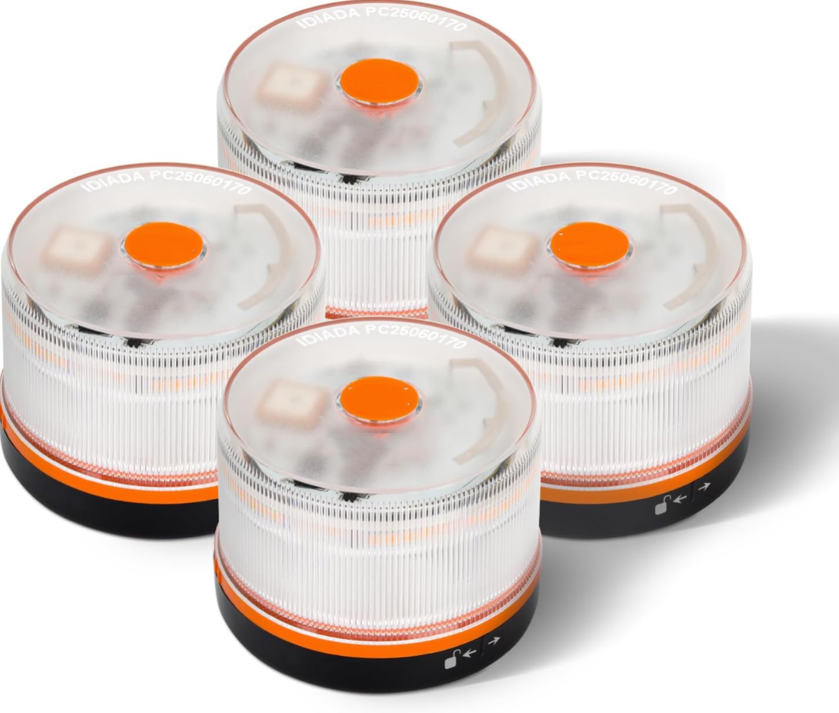 DarkFairy Luz de Emergencia V16 Aprobada por la DGT con Geolocalización 3.0 – Señalización de Ubicación para Automóviles, Plan de Datos Incluido – Base Magnética IP54 – Cumple con la Normativa 2026.