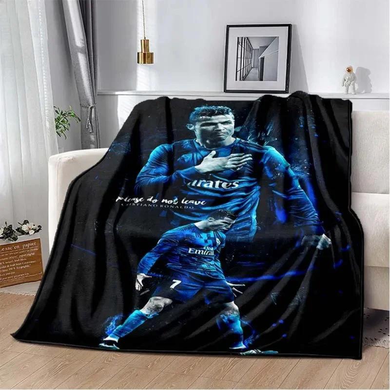 Soft and Fun Printed CR7 Football Star Plush Blanket, Made of Flannel