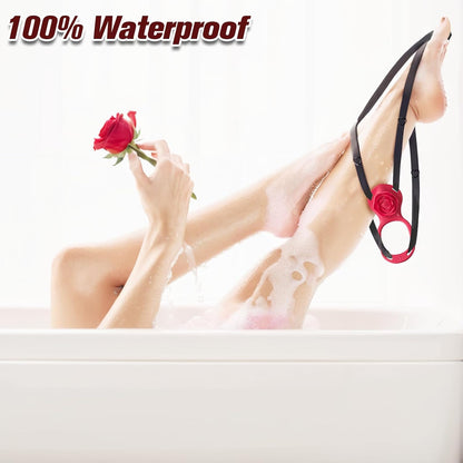 Wearable Clitoral Vibrator for Couples, Remotely Controlled via APP, Female Adult Sex Toy, Hands-Free Clitoral Vibrator with Vibrating Penis Ring