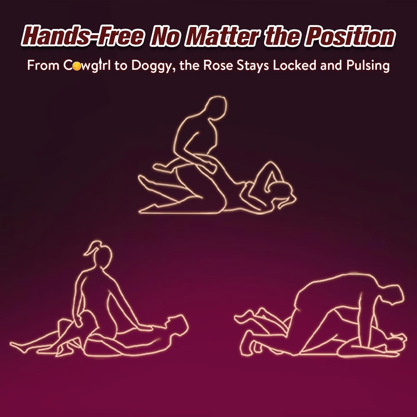 Wearable Clitoral Vibrator for Couples, Remotely Controlled via APP, Female Adult Sex Toy, Hands-Free Clitoral Vibrator with Vibrating Penis Ring