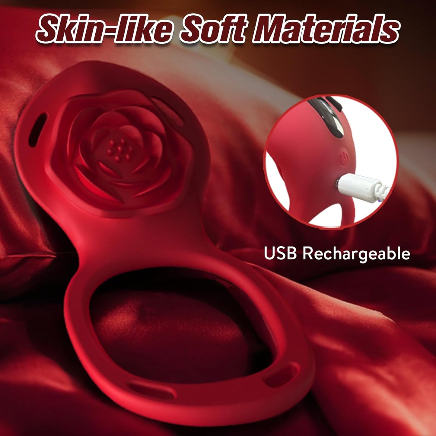 Wearable Clitoral Vibrator for Couples, Remotely Controlled via APP, Female Adult Sex Toy, Hands-Free Clitoral Vibrator with Vibrating Penis Ring