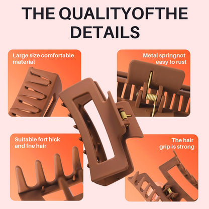 Soft Silicone Shock-Absorbing Hair Claw – Gentle on the Head, Drop-Resistant Design