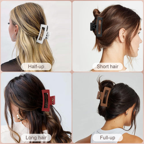 Soft Silicone Shock-Absorbing Hair Claw – Gentle on the Head, Drop-Resistant Design