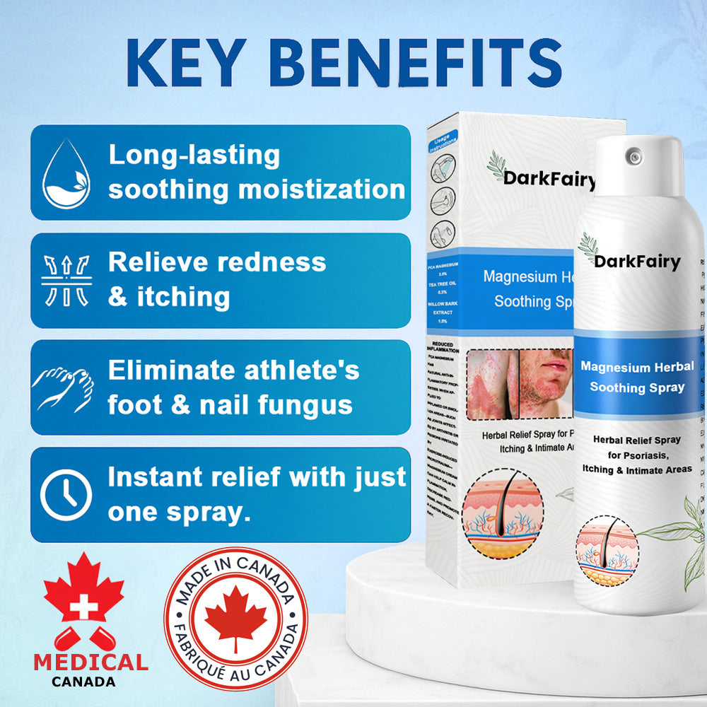 ✅ Official Store: QIAWI Magnesium Herbal Psoriasis Spray 👨‍⚕️MHRA Approved | Relieves psoriasis & eczema, improves genital bacterial infections, treats acne & warts