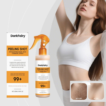 Exfoliating Kojic Acid Turmeric Spray - Skin Care, Whitening, Moisturizing, Suitable for the Whole Body