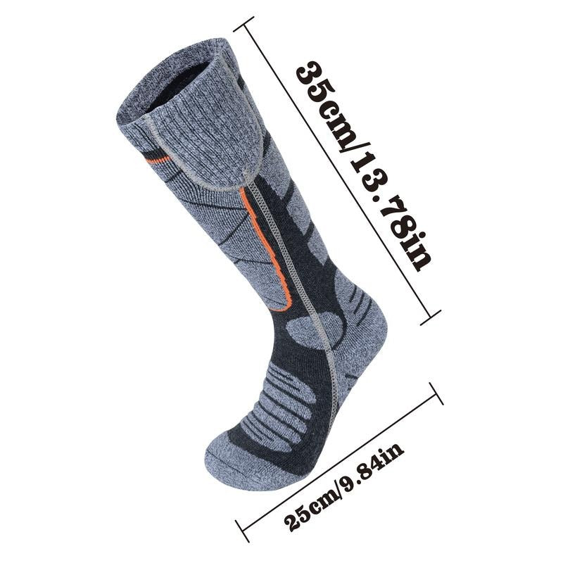 Unisex Pure Cotton Heated Socks, With Two Built-In 5000Ah Batteries, And A Maximum Temperature Of 149°F