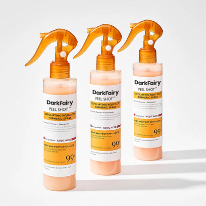 Exfoliating Kojic Acid Turmeric Spray - Skin Care, Whitening, Moisturizing, Suitable for the Whole Body