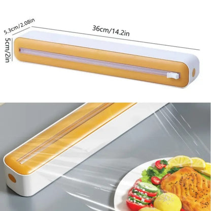 Magnetic Plastic Wrap & Foil Dispenser with Cutter