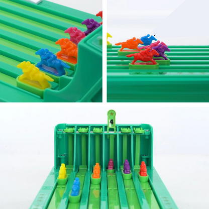 Horse Racing Table Game, Horse Racing Game Electronic, Portable Horse Racing Board Game, Portable Horse Racing Board Game for Parties of 2 to 6 People