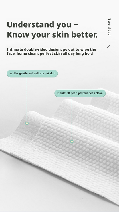 Unifree Face Wipes | Soft, Skin-Friendly, Eco-Friendly Personal Dry Wipes, Biodegradable Wet Wipes